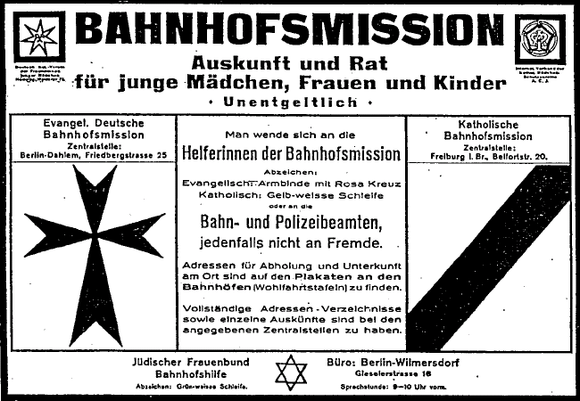 Plakat Bahnhofsmission